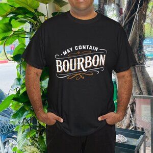 May Contain Bourbon Classic Whiskey Lover Design T-Shirt